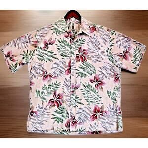 Tori Richard Honolulu Shirt Hawaiian ButtonUp Short Sleeve Tropical Medium